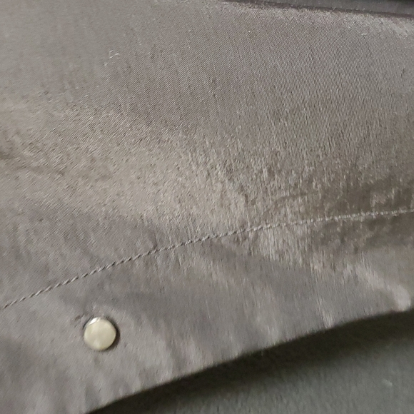 Eileen Fisher black satin coat Sz M - Picture 8 of 10